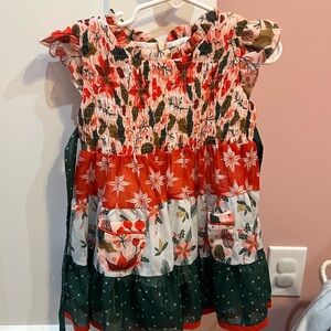 Cheeky Plum Vibrant Smocked Dress